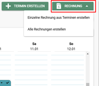 Rechnung erstellen