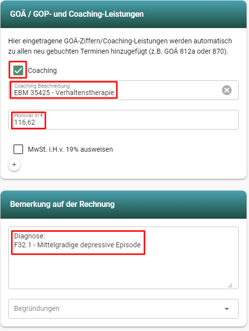 EBM- Ziffer für Kostenerstattungsverfahren Psychotherapie